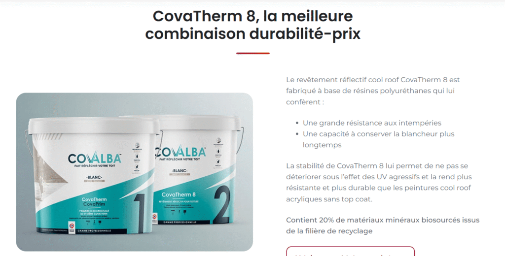 peinture coolroof covatherm