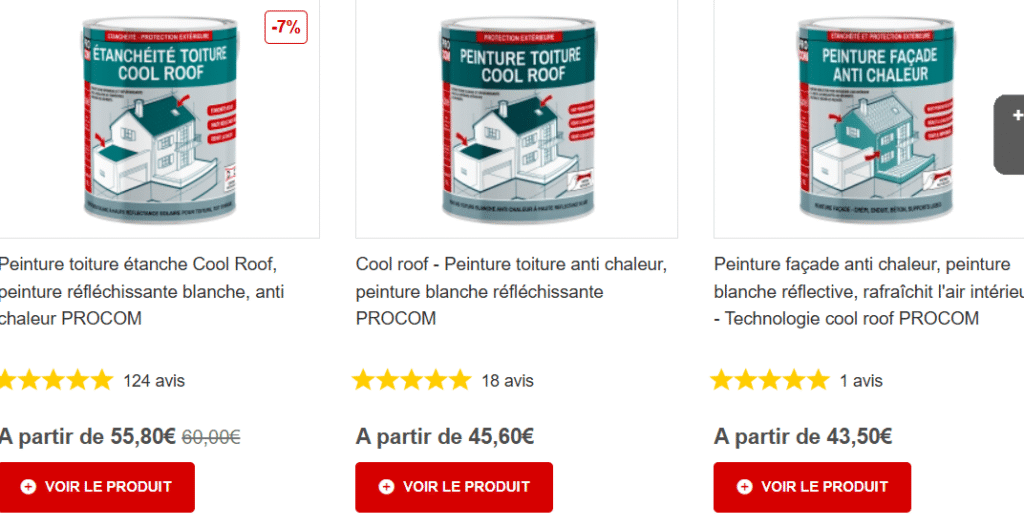 peinture coolroof procom
